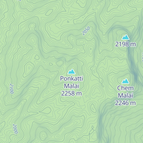 Map of Ponkatti Malai