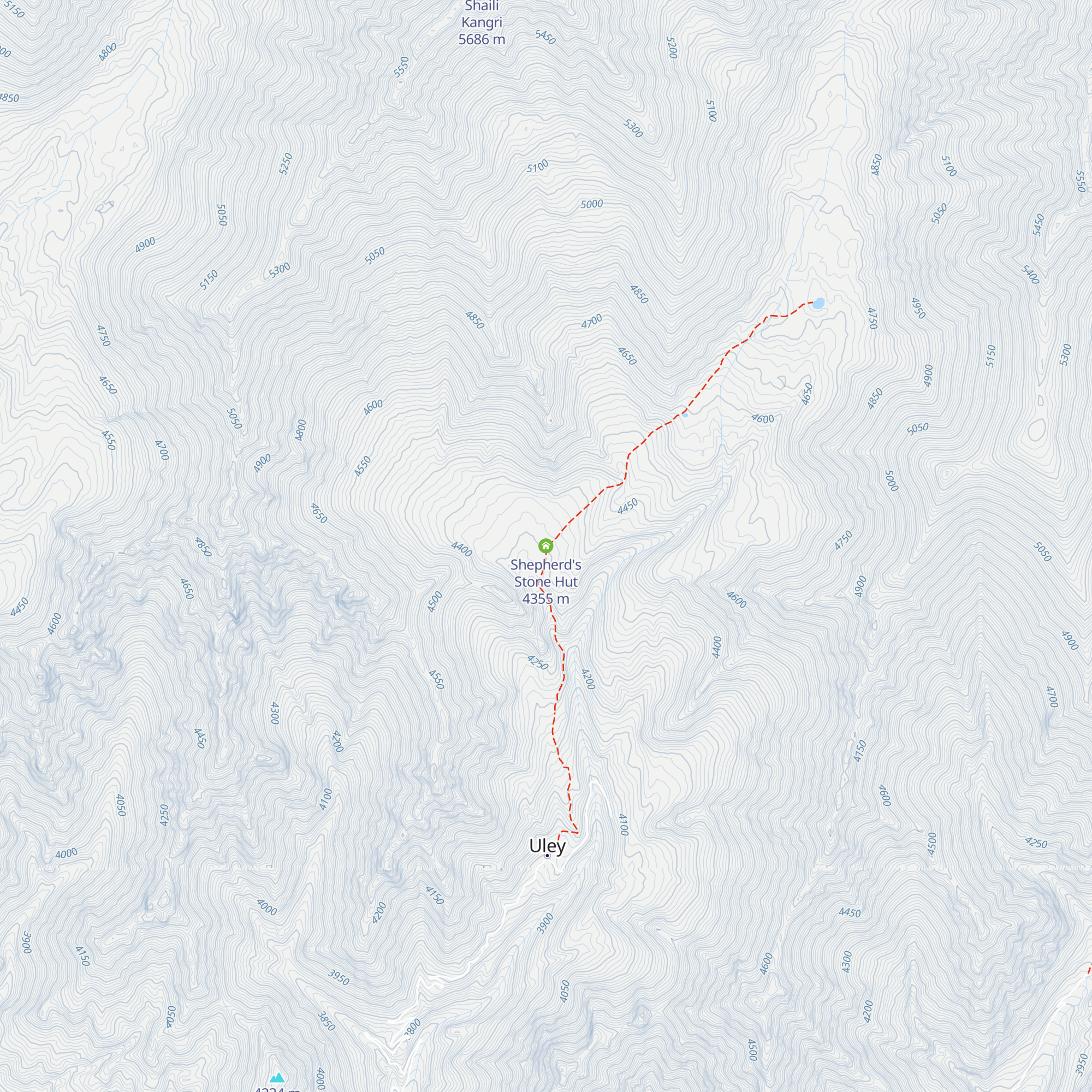 Shepherd's Stone Hut map