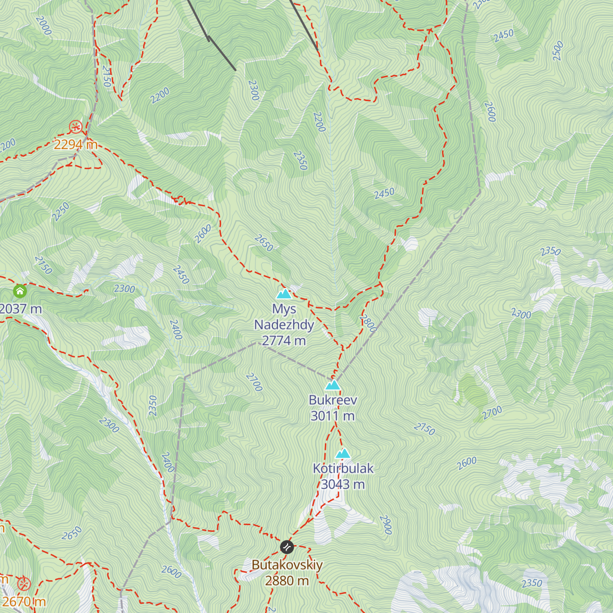 Hizhina Bukreeva map