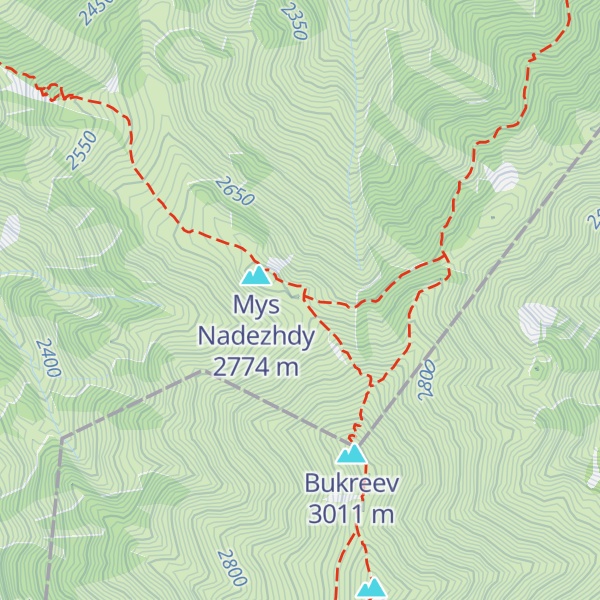 Map of Hizhina Bukreeva