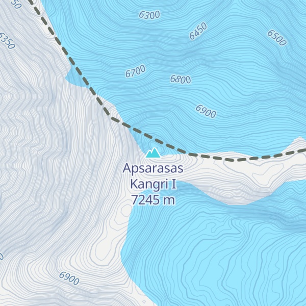 Map of Apsarasas Kangri I