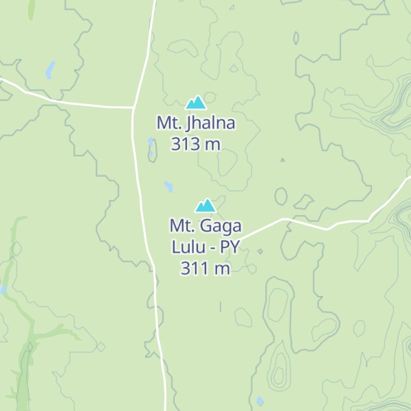 Map of Mt. Gaga Lulu - PY