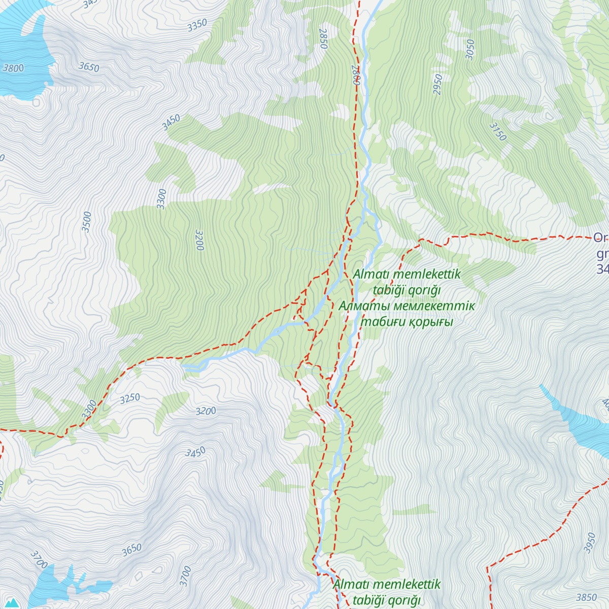 Hizhina Levii Talgar map