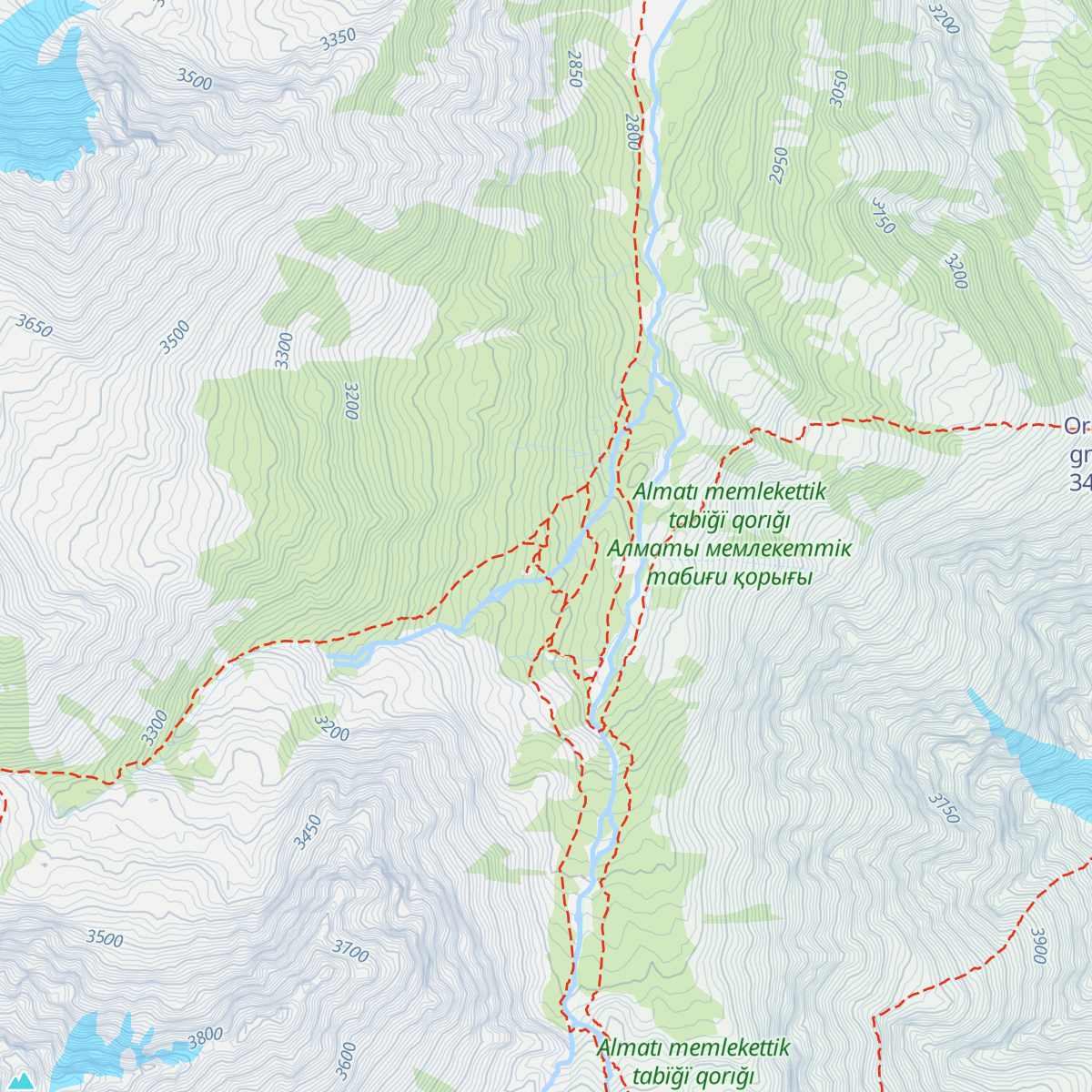 Hizhina Levii Talgar map
