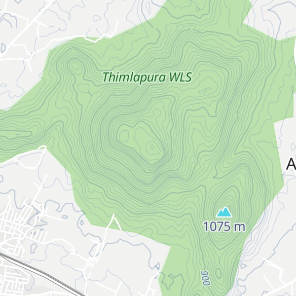 Map of Ramadevara Betta