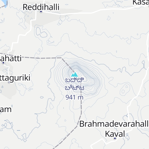 Map of ಬದ್ದಿ ಬೆಟ್ಟ