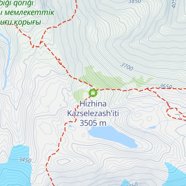 Map of Hizhina Kazselezash'iti