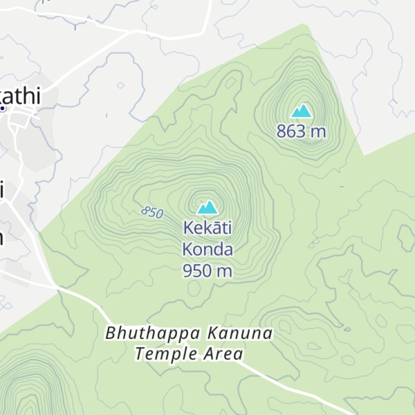 Map of Kekāti Konda