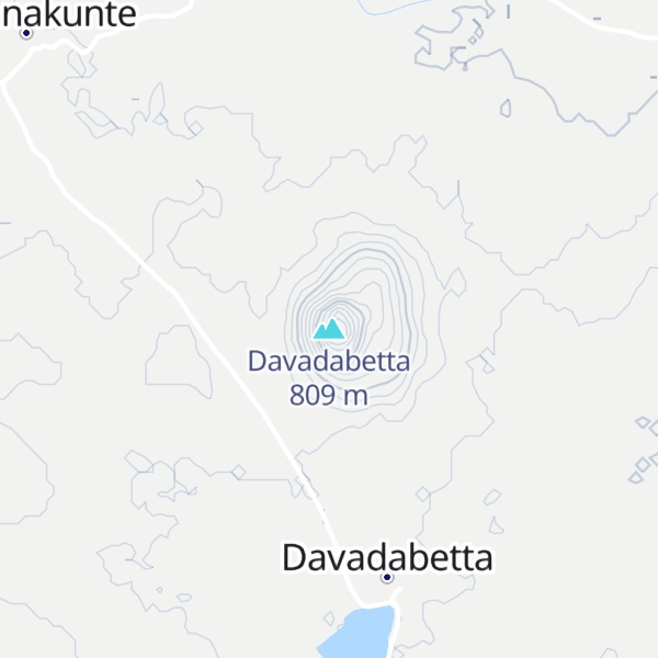 Map of Davadabetta