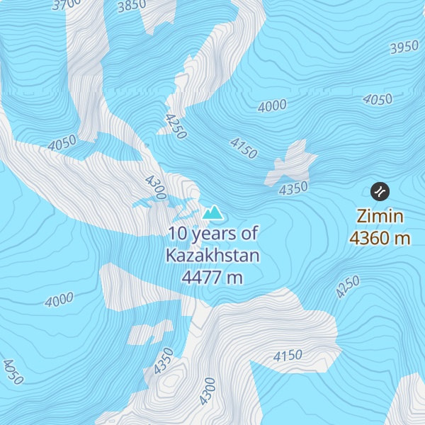 Map of 10 years of Kazakhstan