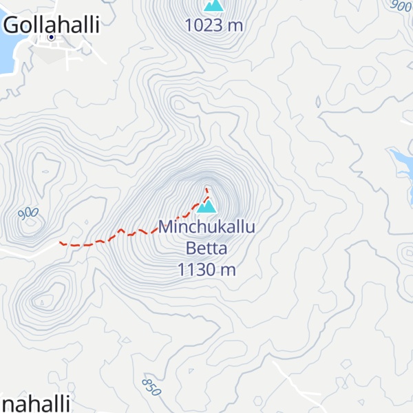 Map of Minchukallu Betta