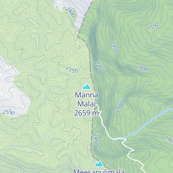 Map of Manna Malai