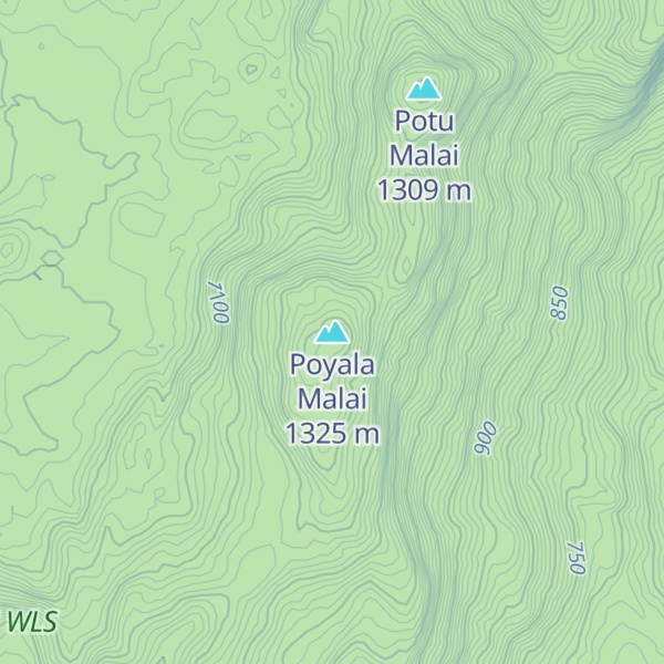 Map of Poyala Malai