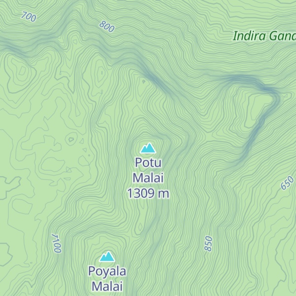Map of Potu Malai