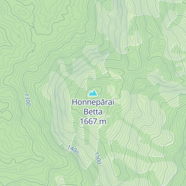 Map of Honnepārai Betta