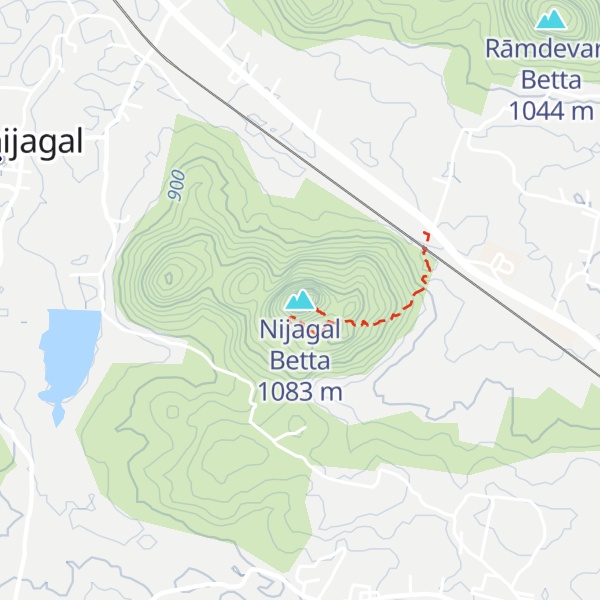Map of Nijagal Betta