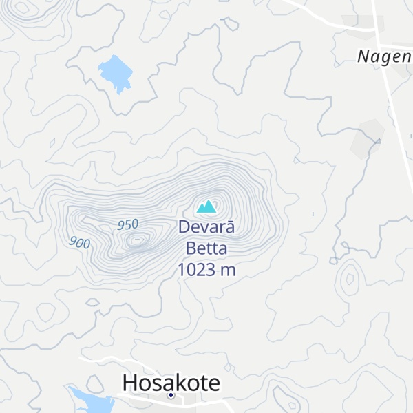 Map of Devarā Betta