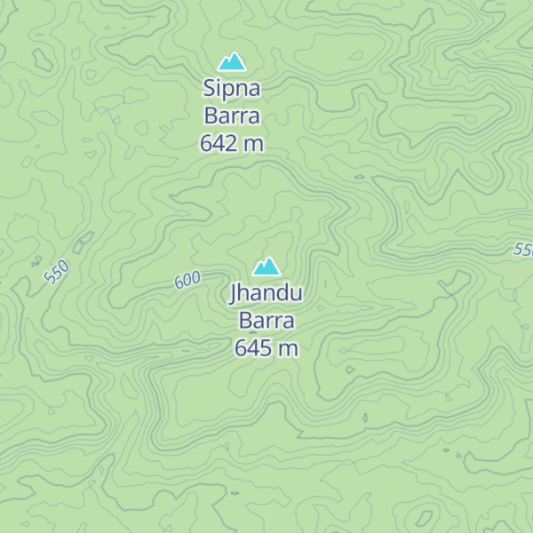 Map of Jhandu Barra