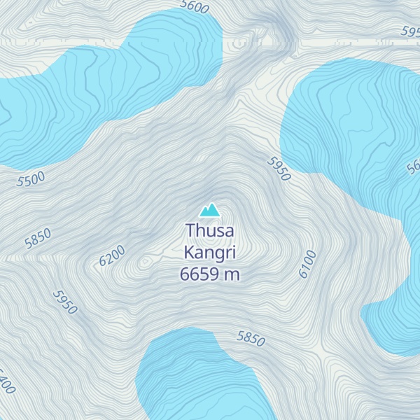 Map of Thusa Kangri
