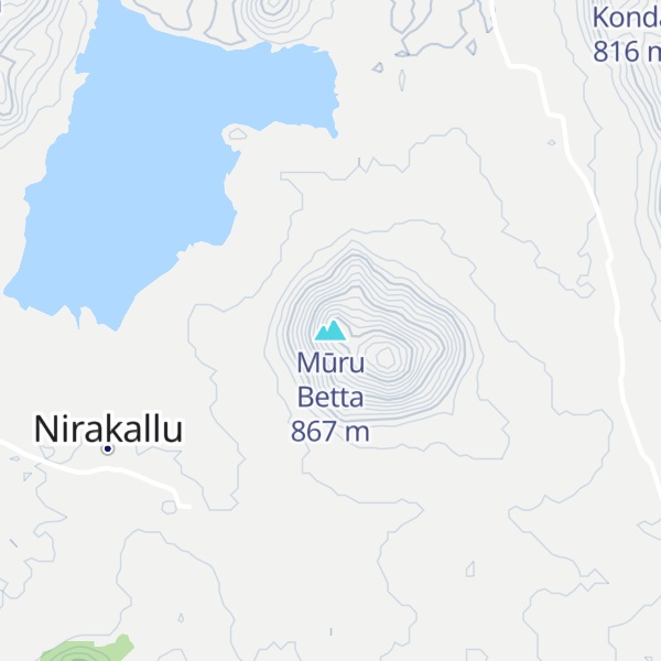 Map of Mūru Betta