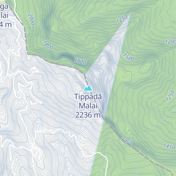 Map of Tippadā Malai