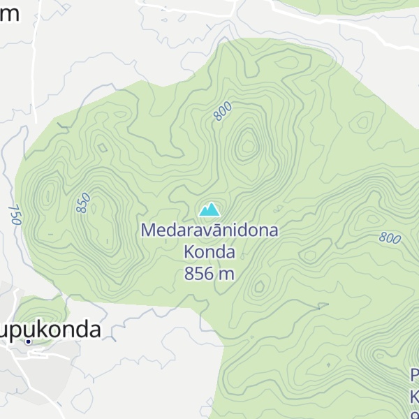 Map of Medaravānidona Konda