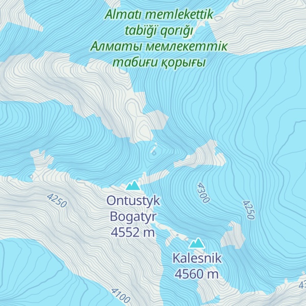 Map of Bogatyr Bastygy