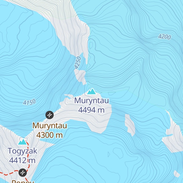 Map of Muryntau