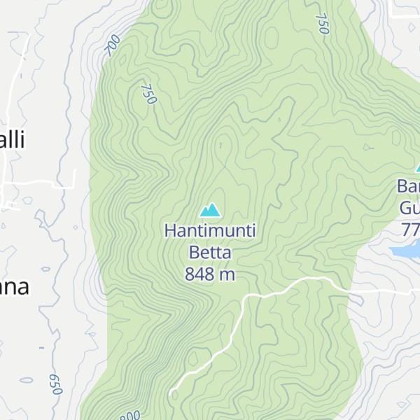 Map of Hantimunti Betta