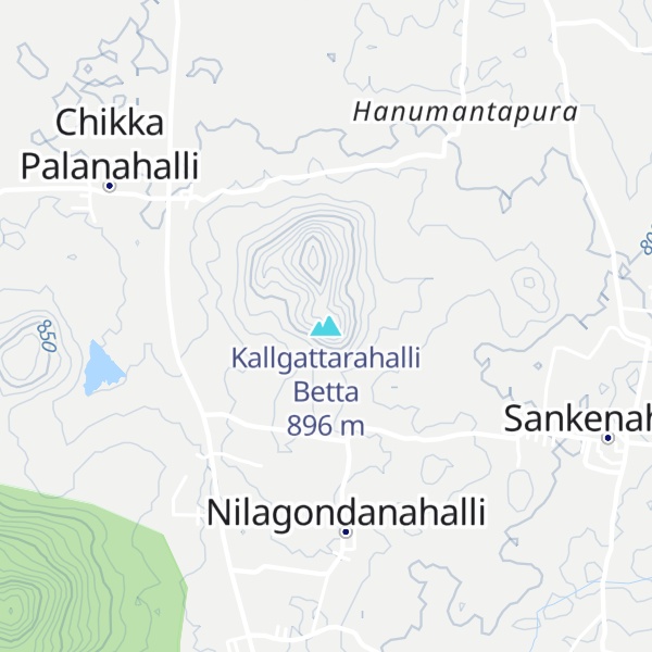 Map of Kallgattarahalli Betta