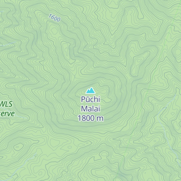 Map of Pūchi Malai