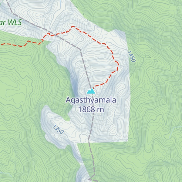 Map of Agasthyamala