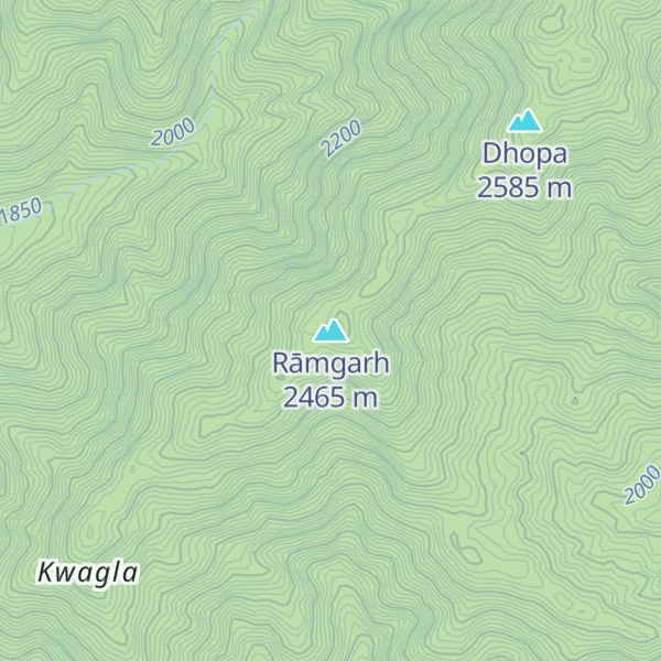 Map of Rāmgarh