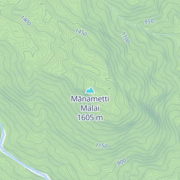 Map of Mānametti Malai