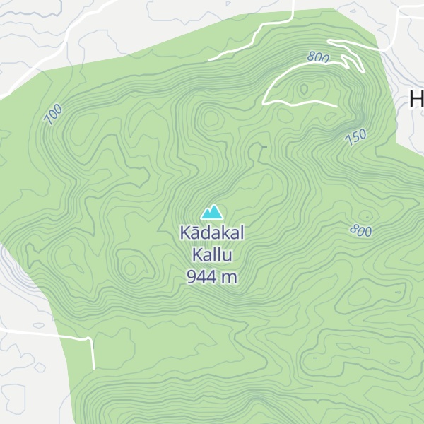 Map of Kādakal Kallu