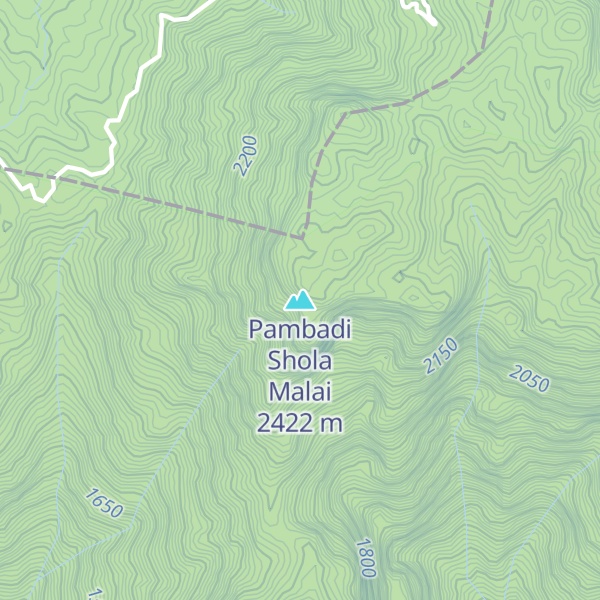 Map of Pambadi Shola Malai