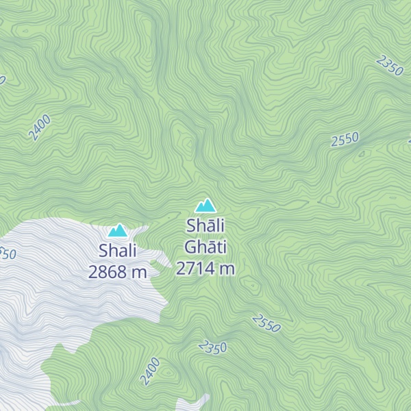 Map of Shāli Ghāti
