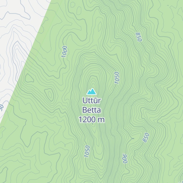 Map of Uttūr Betta