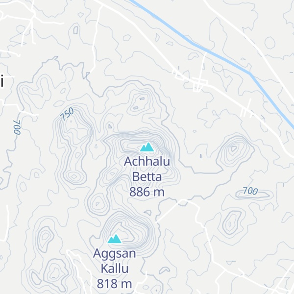 Map of Achhalu Betta
