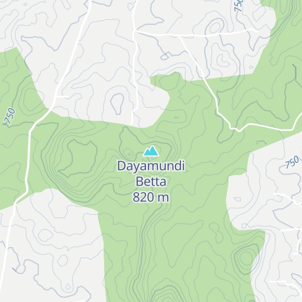 Map of Dayamundi Betta