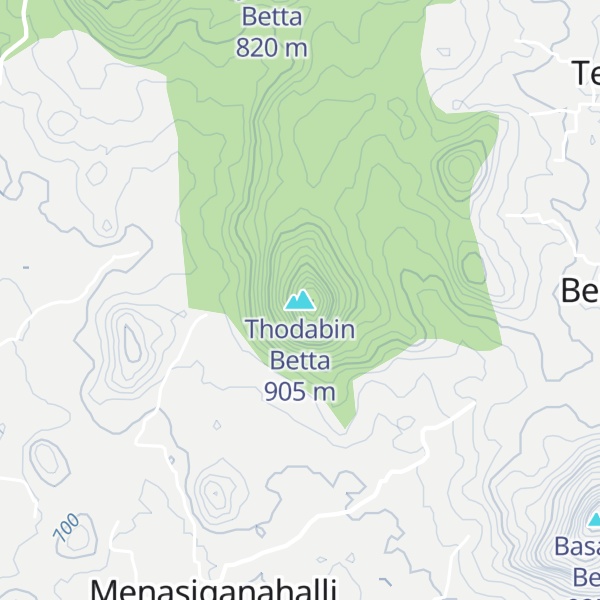 Map of Thodabin Betta
