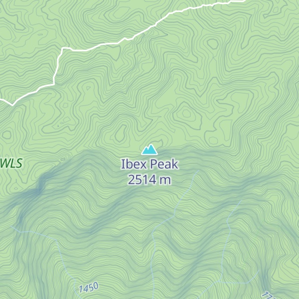 Map of Ibex Peak