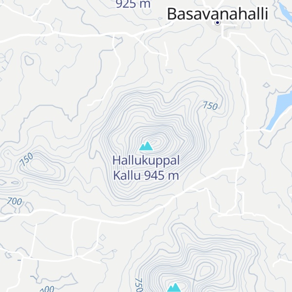 Map of Hallukuppal Kallu