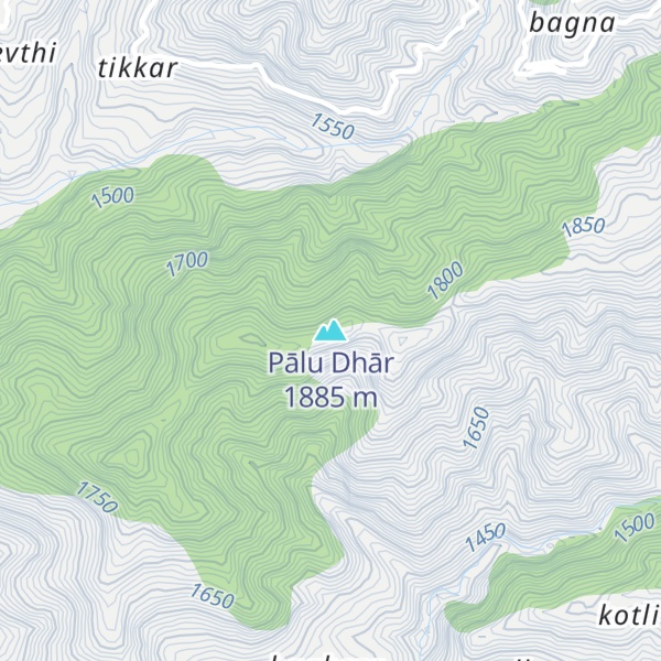 Map of Pālu Dhār