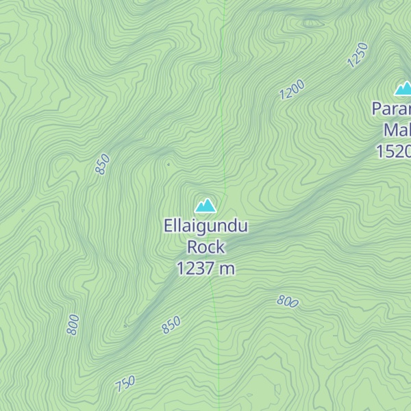 Map of Ellaigundu Rock