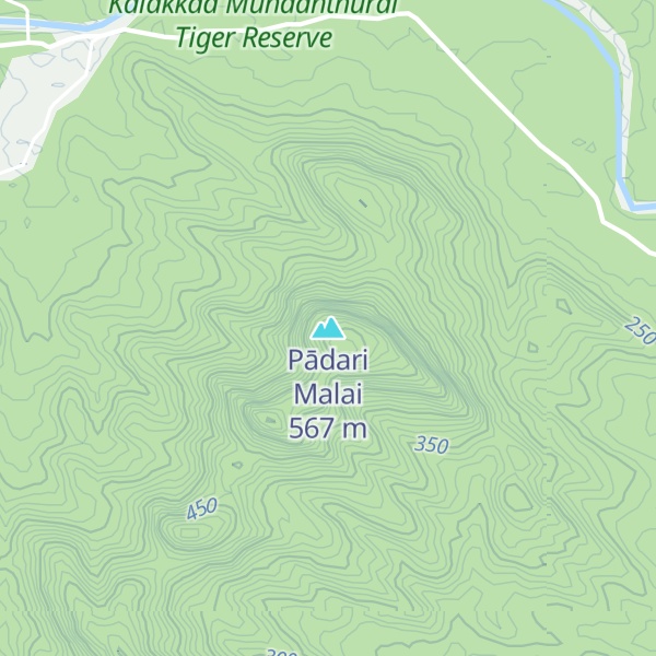 Map of Pādari Malai
