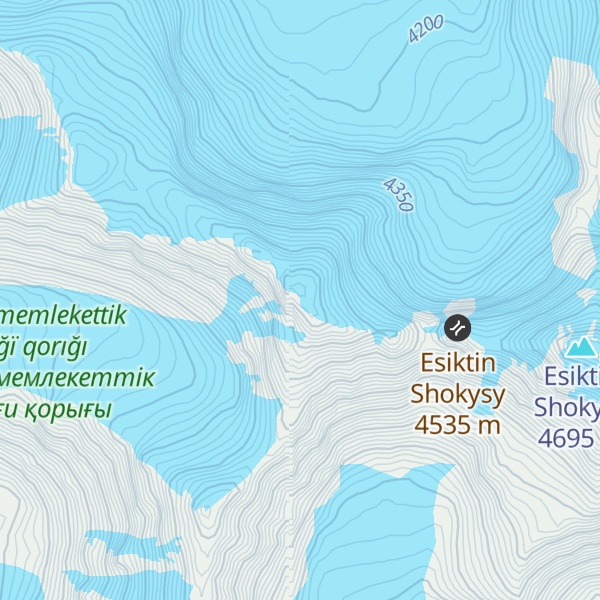 Map of Belyj Pik