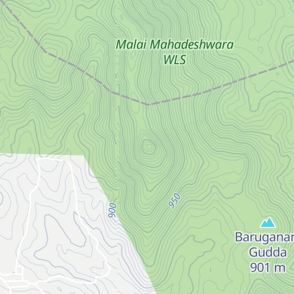 Map of Tirumalaidevar Betta