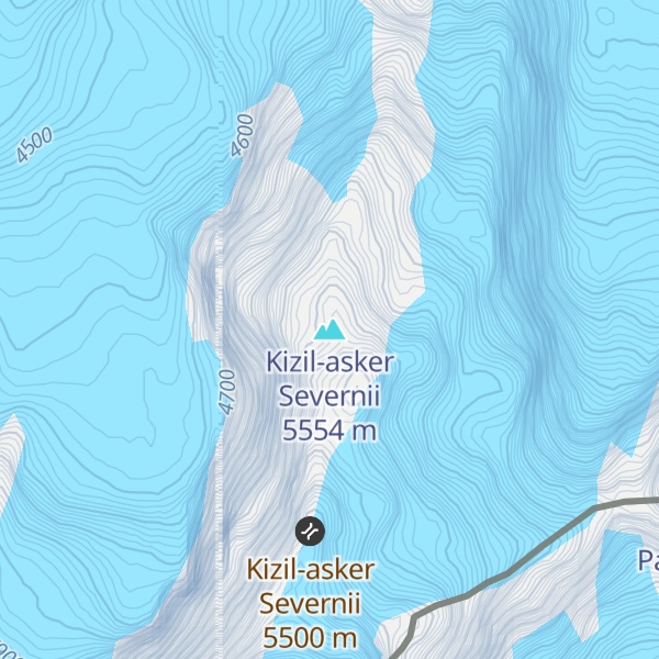 Map of Kizil-asker Severnii