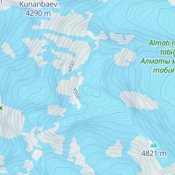 Map of Pik Talgar
